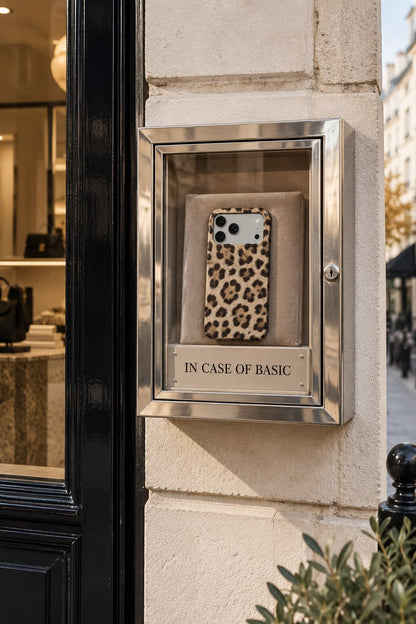 iPhone-Hülle mit Leopardenmuster Farbe: Braun – Wild Honey