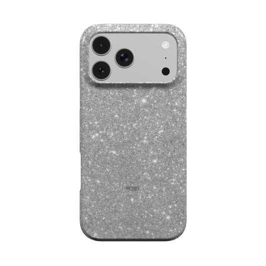 Funda para iPhone con diseño glamuroso color: plateado – Silver Glam