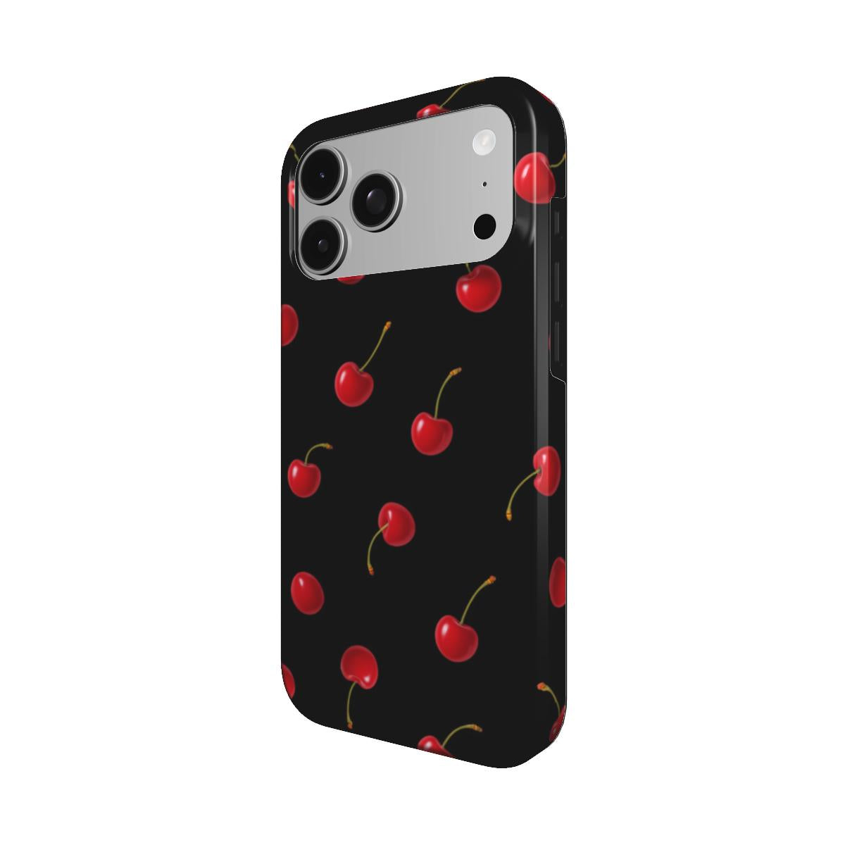 iPhone case with cherry motif – Cherry Kisses Midnight