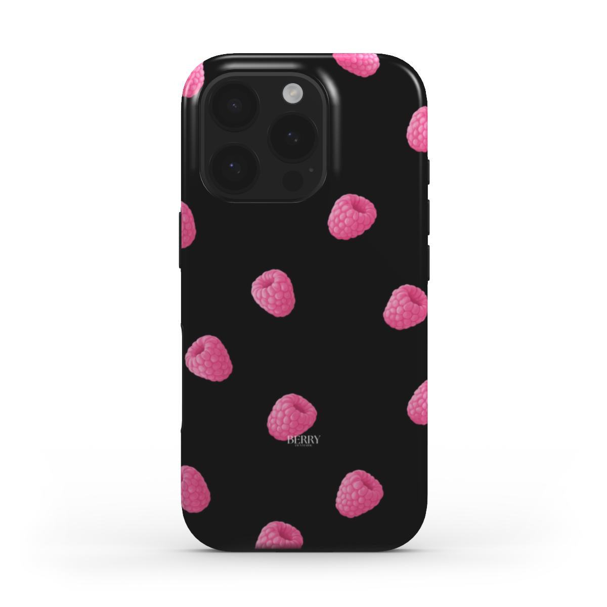 Funda para iPhone con diseño elegante color: rosa – Raspberry Kisses Midnight
