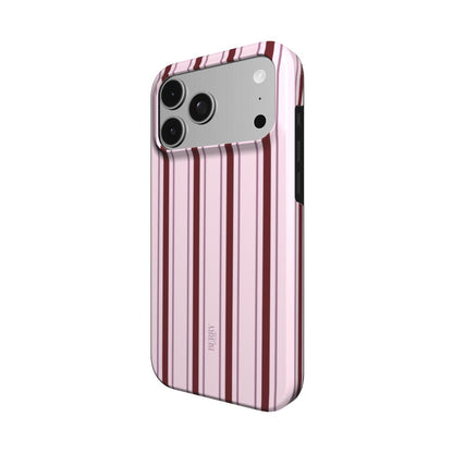 Bordeaux iPhone-cover med stribet design, design Pink Fifth