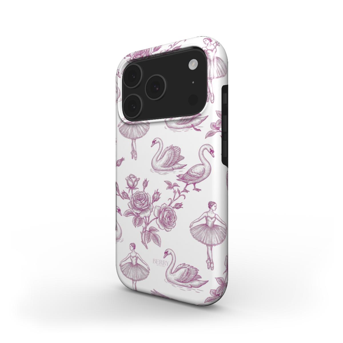 iPhone-skal med dekorativ design – Royal Swan