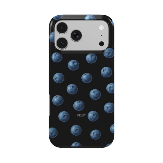 iPhone-Hülle mit schlichtem Design Farbe: Blau – Blueberry Kisses Midnight
