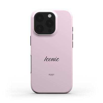 Coque pour iPhone avec motif de roses couleur : rose poudré – Iconic Rose