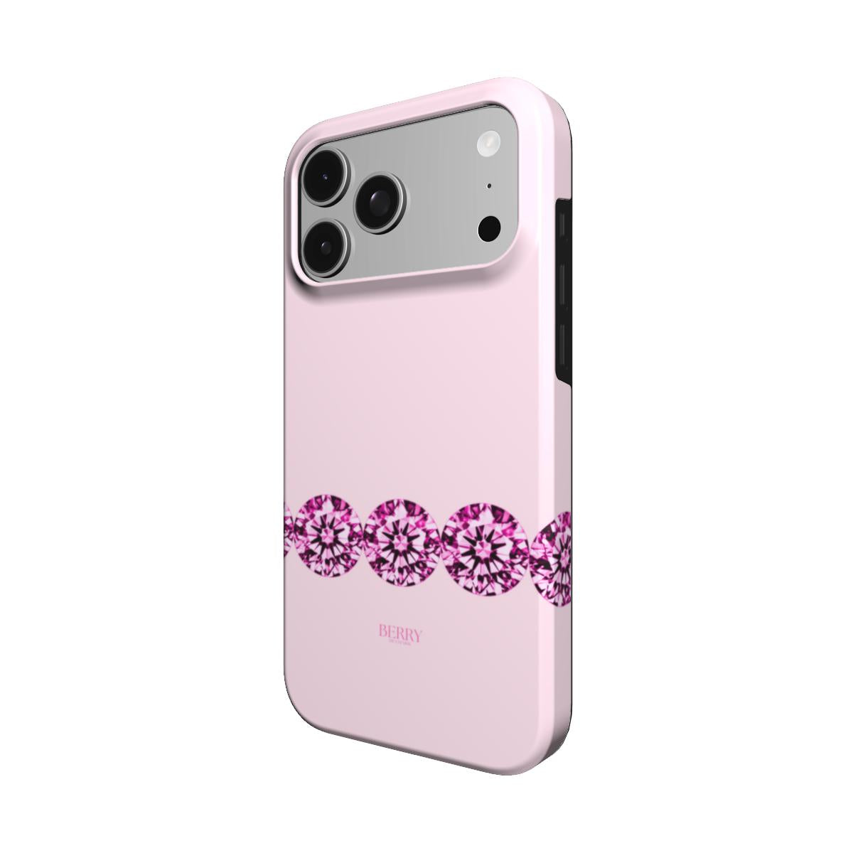 iPhone-deksel med dekorativt design farge: rosa – Pink Diamond