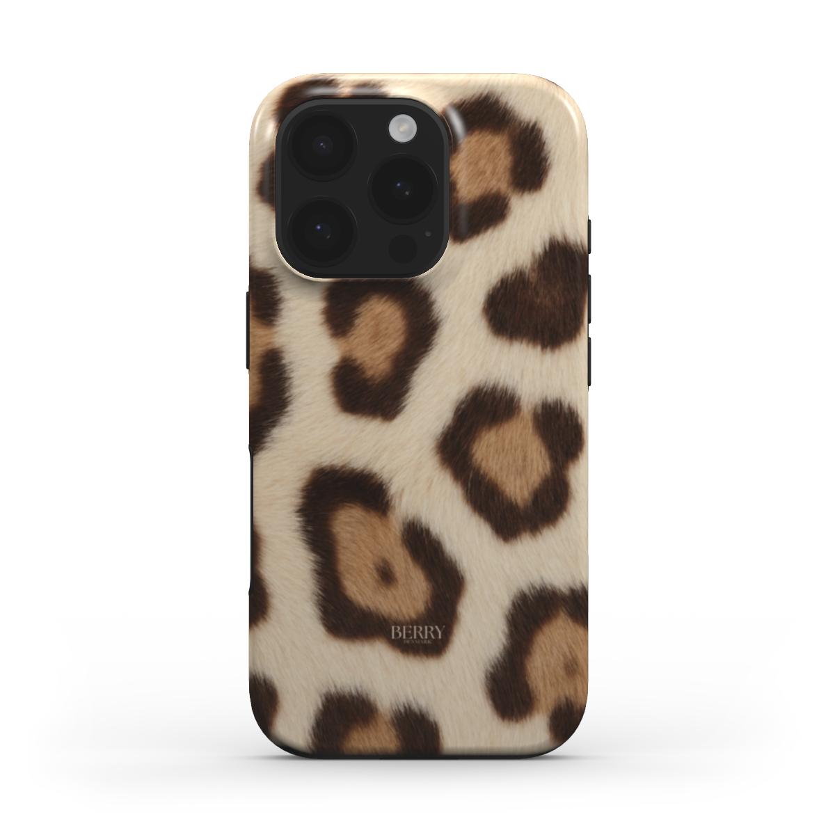Funda para iPhone con estampado de leopardo color: marrón – Caramel iPhone MagSafe
