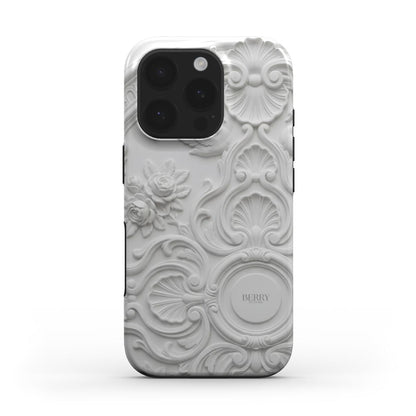 iPhone-Hülle mit dekorativem Muster – Ivory Stucco iPhone MagSafe