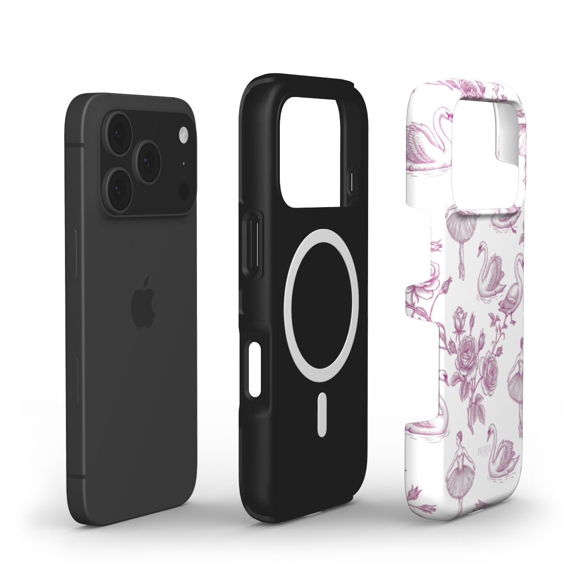 iPhone-skal med dekorativ design – Royal Swan