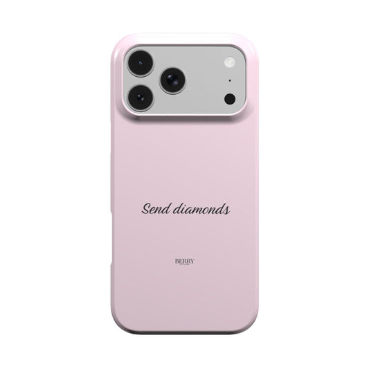iPhone-skal med rosmotiv färg: rosenrosa – Send Diamonds Rose
