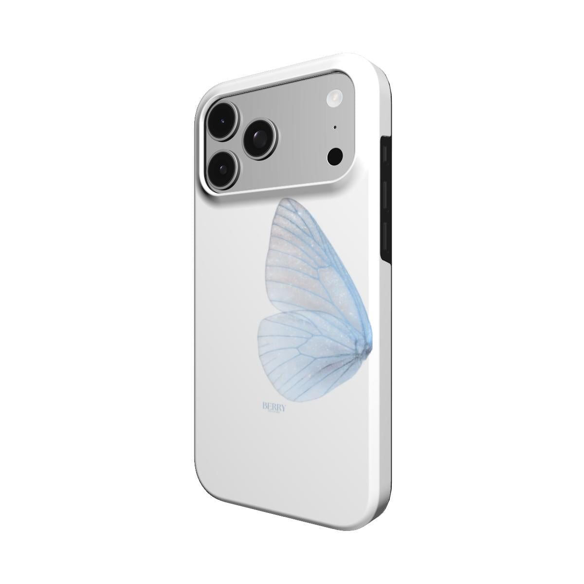 Custodia per iPhone con design raffinato colore: giallo crema – Butterfly Dreams Pacific