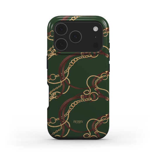 Funda para iPhone con patrón decorativo – Emerald Equestrian