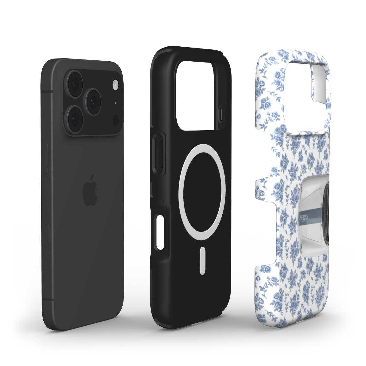 iPhone-deksel med rosemotiv – Cabriolet Blues