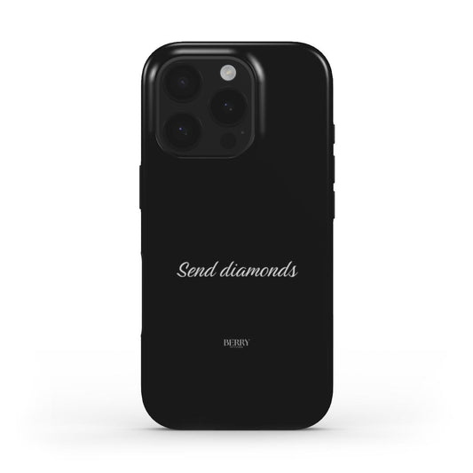 iPhone-cover med dekorativt design, design Send Diamonds Midnight