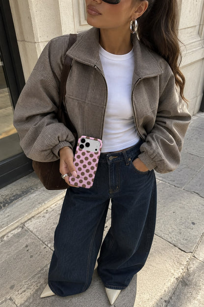 iPhone-Hülle mit Kirschmotiv Farbe: Rosa – Cherry Cocoa