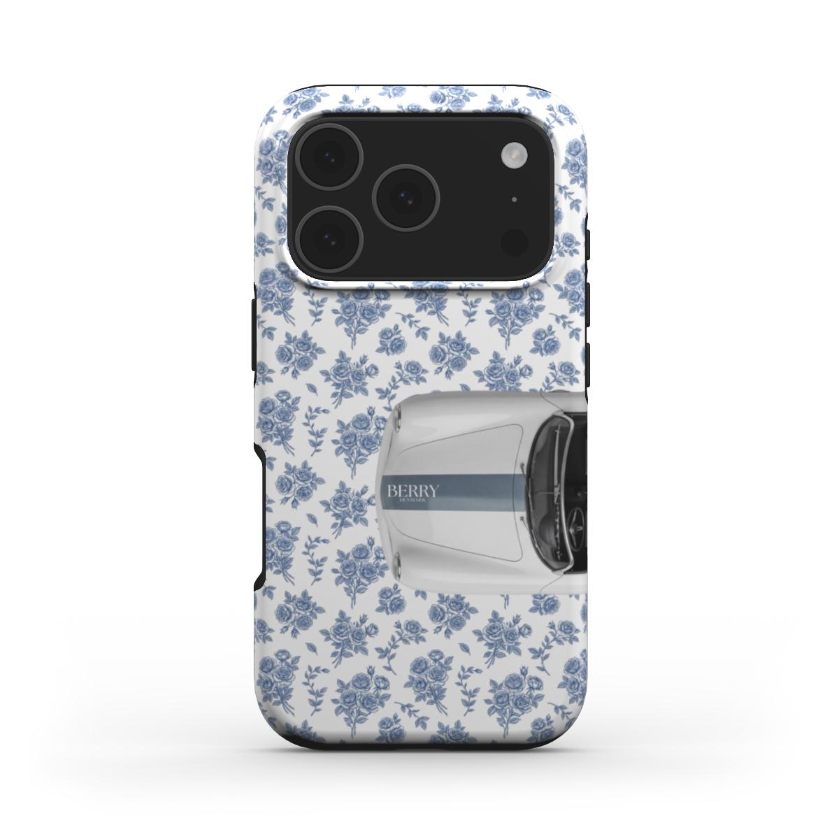 iPhone-deksel med rosemotiv farge: rosarød – Cabriolet Blues