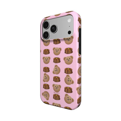 Coque pour iPhone avec design décoratif couleur : rose – Sweet Pancake