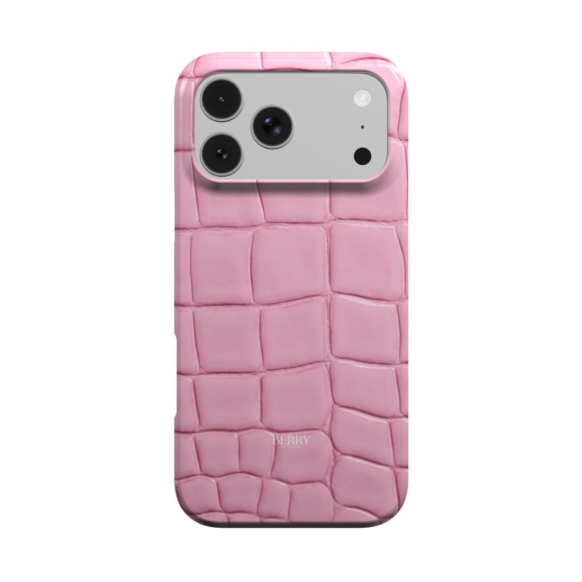 iPhone-Hülle mit Schlangenhautmuster Farbe: Rosa – Strawberry Snake iPhone MagSafe