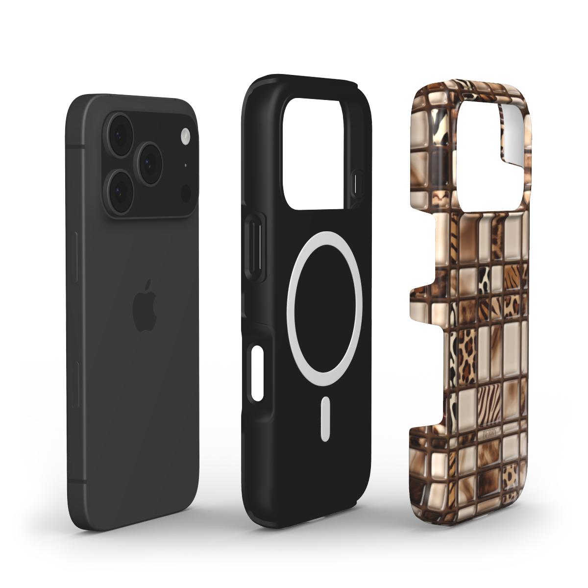 Θήκη iPhone με λεοπάρ μοτίβο – Glass Cat iPhone MagSafe