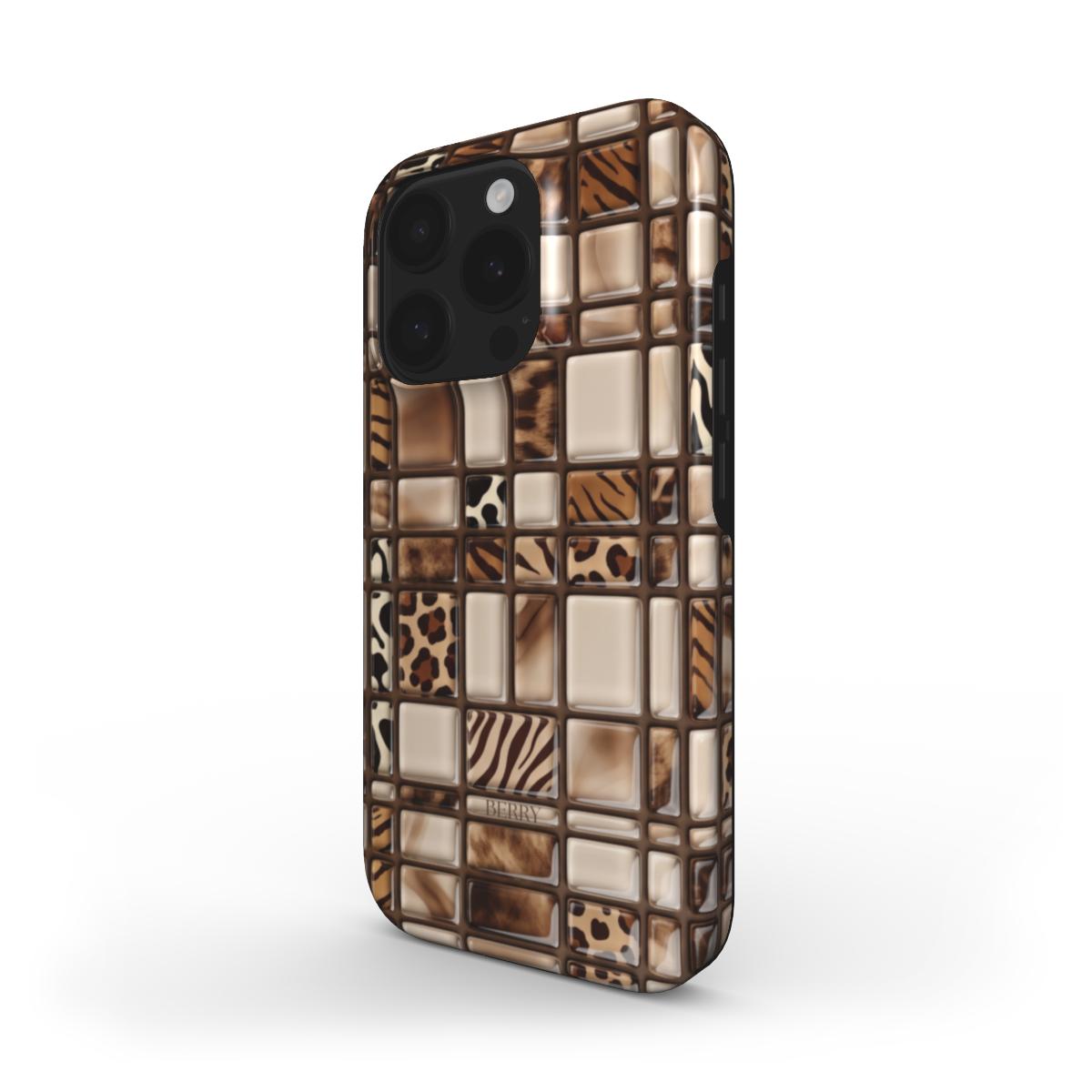 Θήκη iPhone με λεοπάρ μοτίβο – Glass Cat iPhone MagSafe
