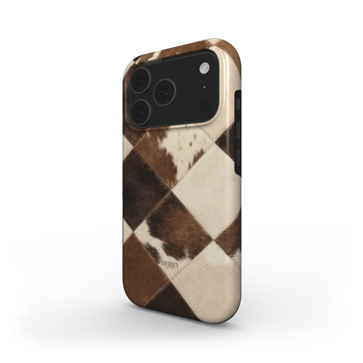 Brunt iPhone-cover med koprint – Rodeo Chic iPhone MagSafe