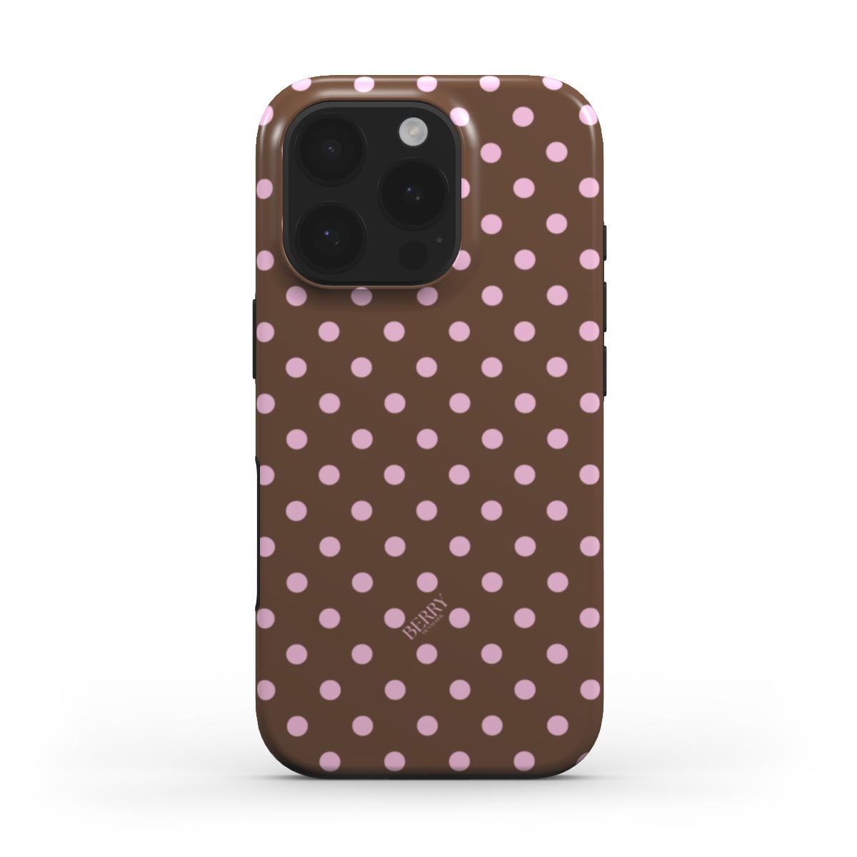 iPhone-skal med stilren design färg: rosa – Strawberry Mocha iPhone MagSafe