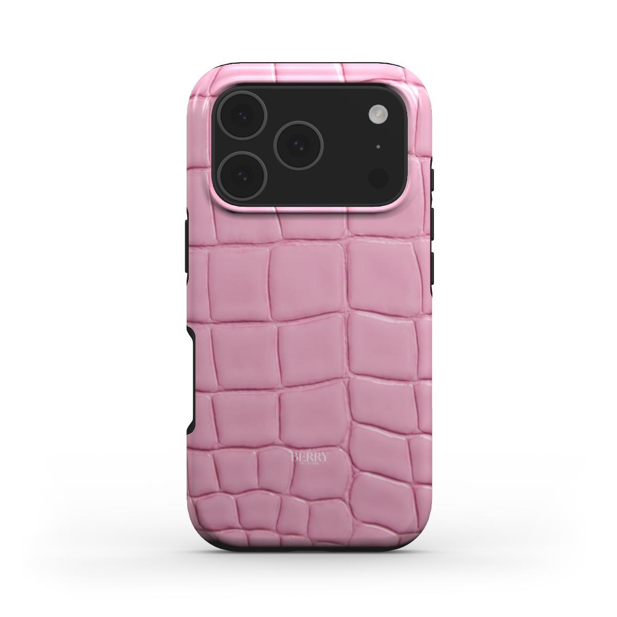 iPhone-Hülle mit Schlangenhautmuster Farbe: Rosa – Strawberry Snake iPhone MagSafe