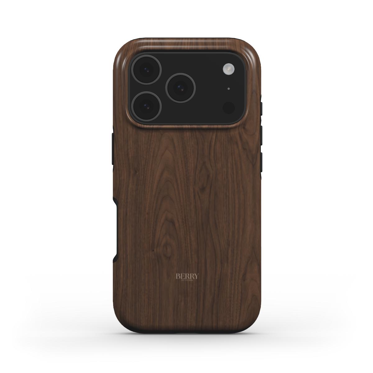 iPhone-skal med trämönster – Walnut iPhone MagSafe